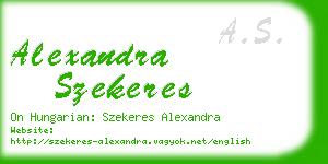 alexandra szekeres business card